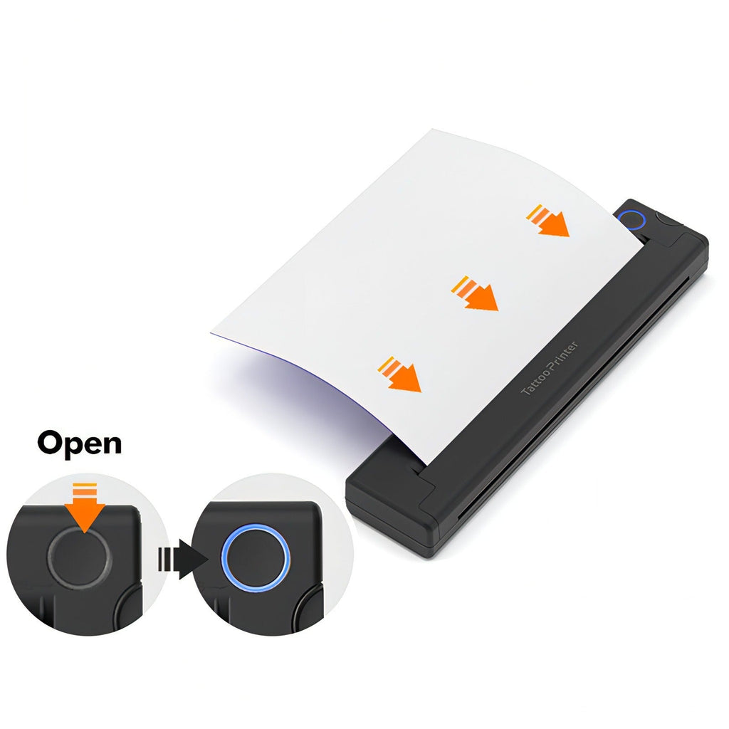 Noventrixa Tattoo Printer how-to guide: loading the transfer sheet
