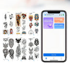 Noventrixa Tattoo Printer design editing in the mobile app