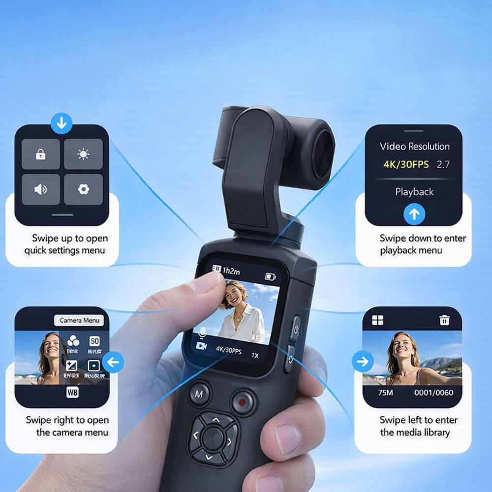 Noventrixa Vlogging Camera compact size