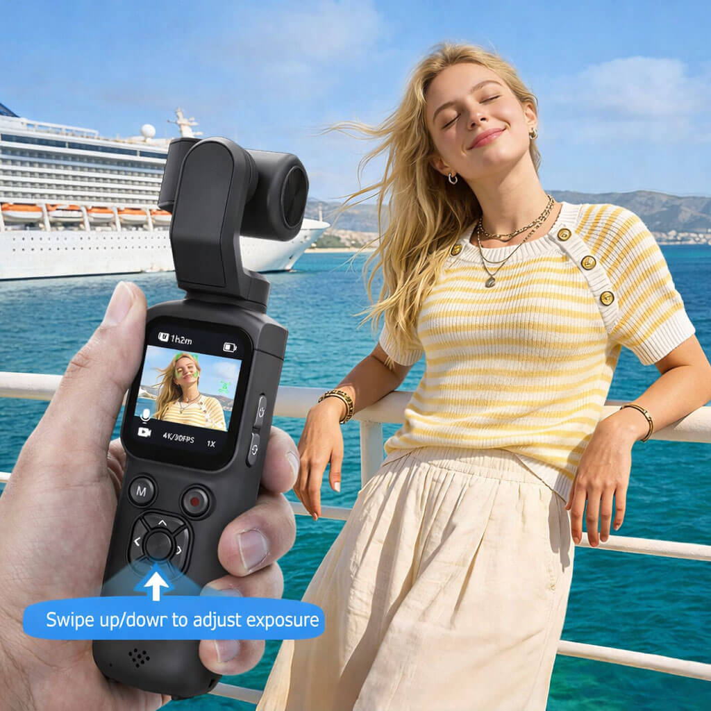 Noventrixa Vlogging Camera handheld gimbal camera