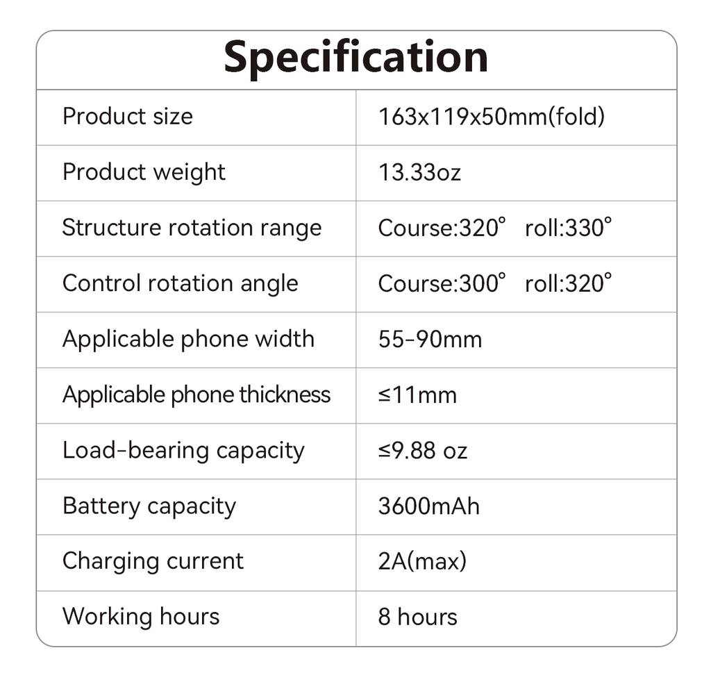 Optego Phone Gimbal Stabilizer view 10