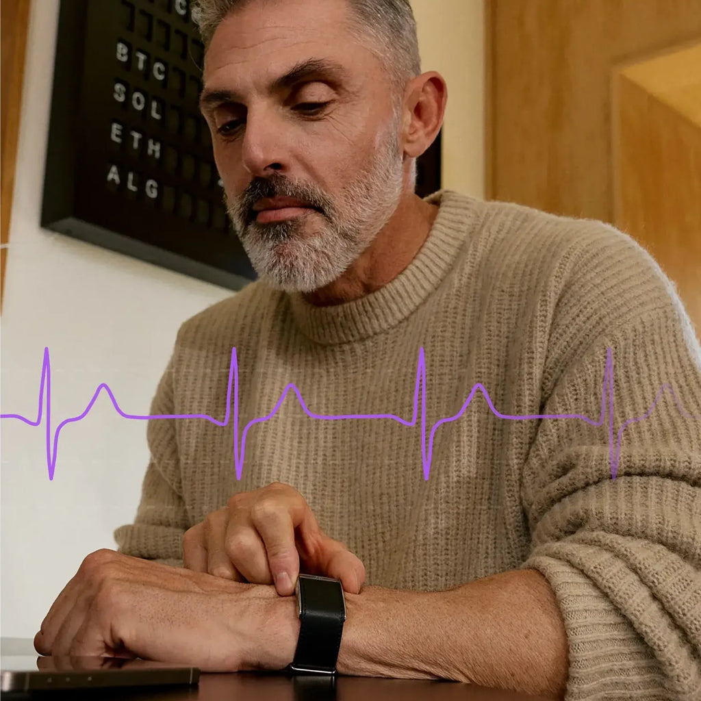 person wearing a pilotax band