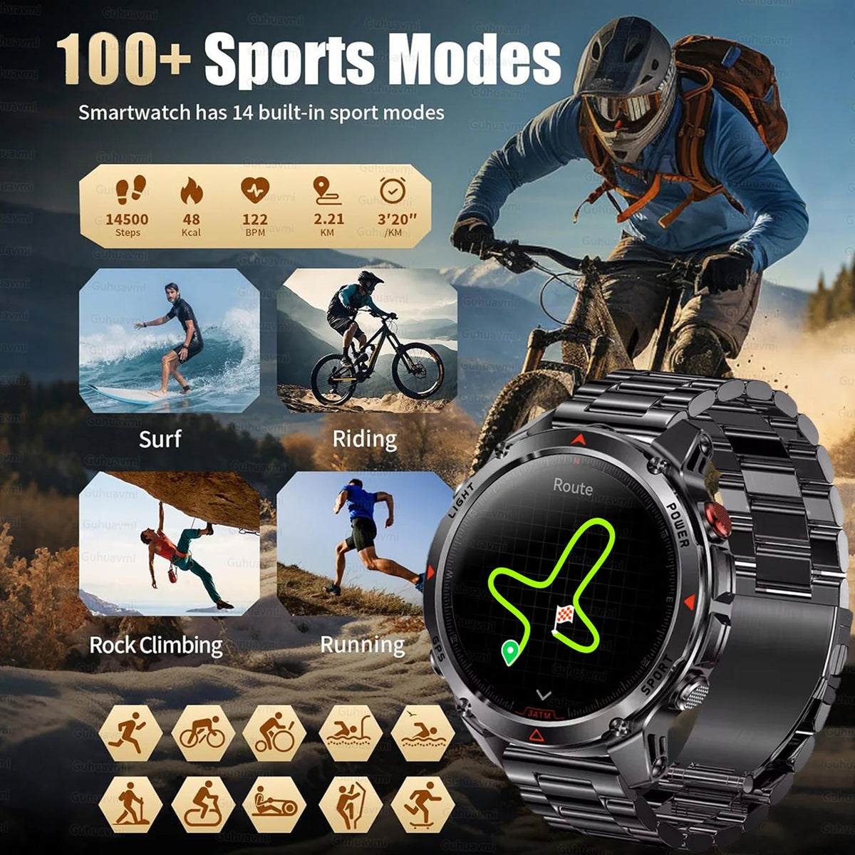 Pexoriax GPS Smartwatch build detail