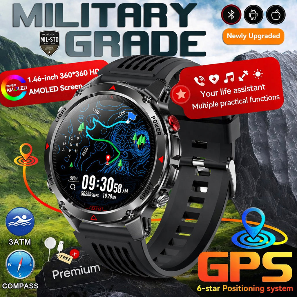 Pexoriax GPS Smartwatch close up