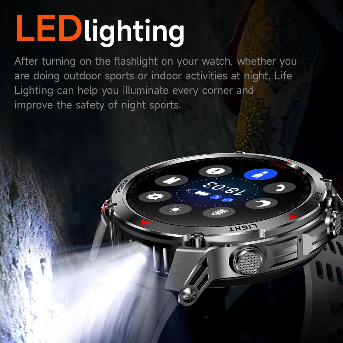 Pexoriax GPS Smartwatch detail view