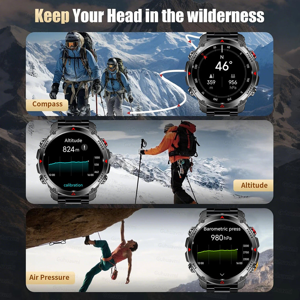 Pexoriax GPS Smartwatch outdoor view