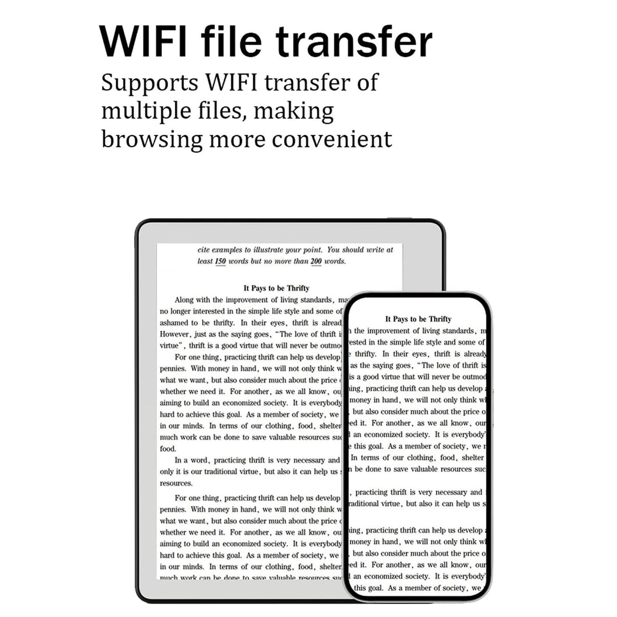 Readerox Ebook Reader design view