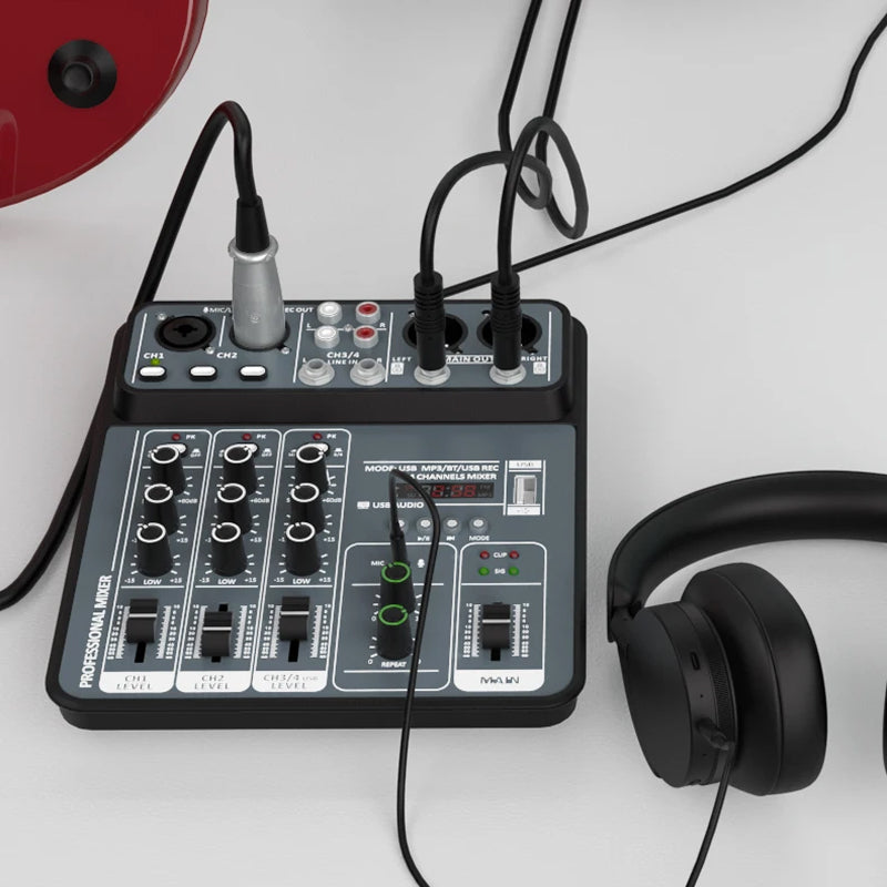 SoundVexe Audio Mixer angled view