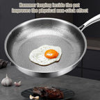 TipiVaxi Frying Pan titanium hammered surface