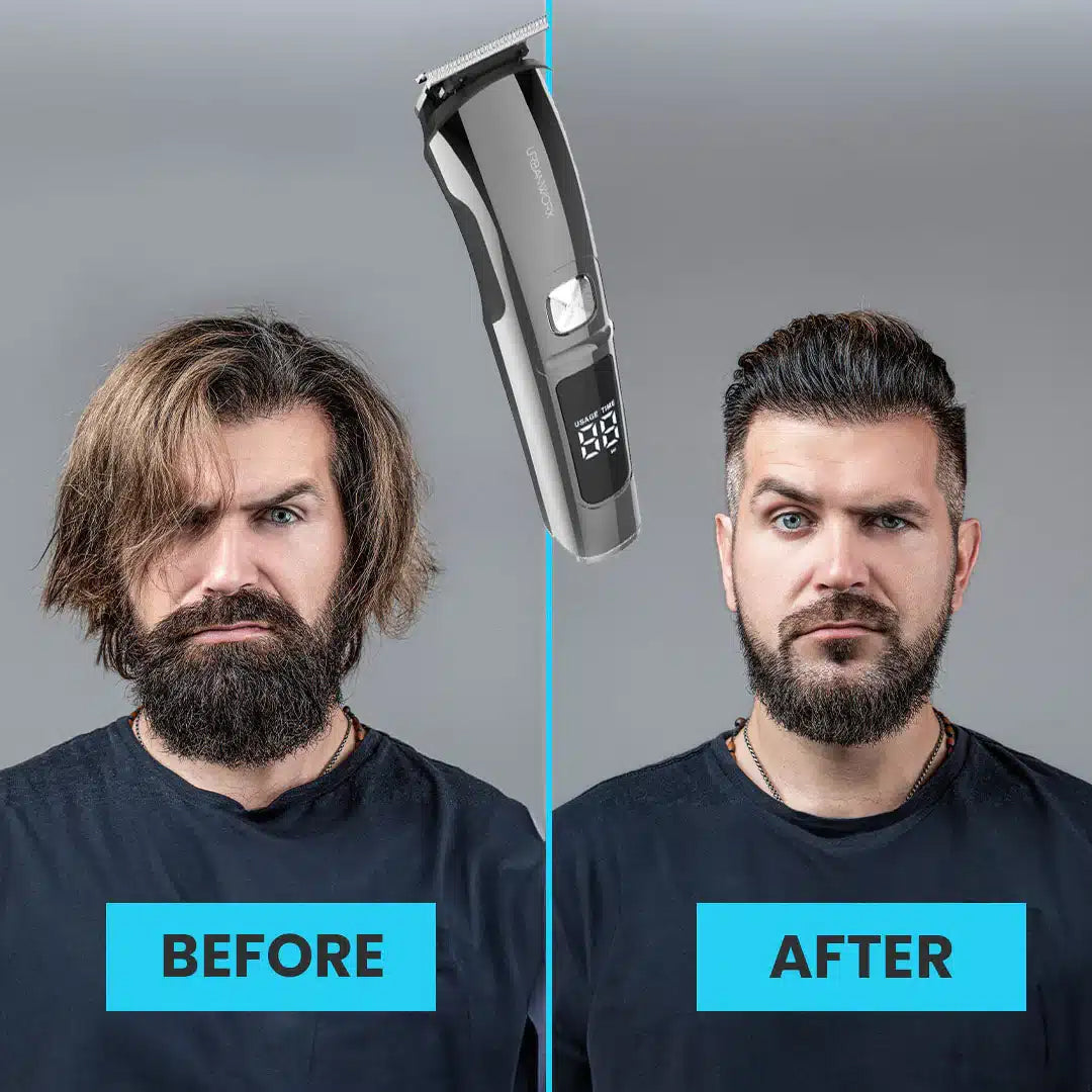 Close-up of TrimZen Beard Trimmers CutPlus blade head