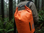 WaveeBack Dry Bag in the rain